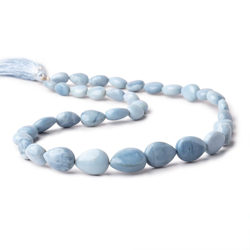 10x7-15x11mm Owyhee Denim Blue Opal Plain Pear Beads 17 inch 36 pieces (ONLINE ORDER ONLY)