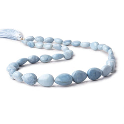 10x7-15x11mm Owyhee Denim Blue Opal Plain Pear Beads 17 inch 36 pieces (ONLINE ORDER ONLY)