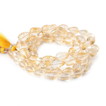 10x7-15x9mm Citrine Straight Drilled Tear Drop Beads 16 inch 32 pieces (ONLINE ORDER ONLY)