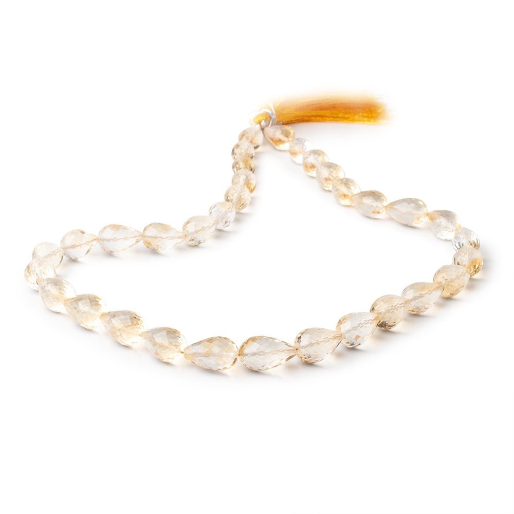 10x7-15x9mm Citrine Straight Drilled Tear Drop Beads 16 inch 32 pieces (ONLINE ORDER ONLY)