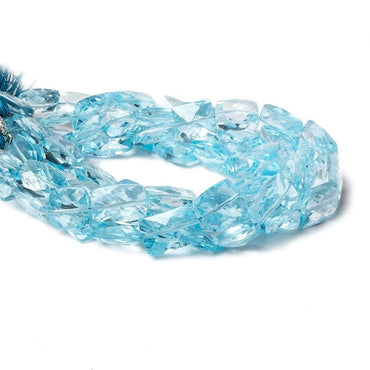 10x7-15x9mm Sky Blue Topaz faceted rectangle beads 7.5 inch 18 pieces (ONLINE ORDER ONLY)