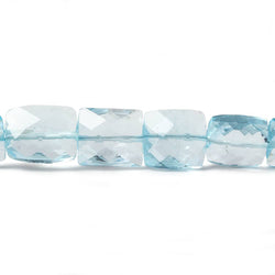 10x7-15x9mm Sky Blue Topaz faceted rectangle beads 7.5 inch 18 pieces (ONLINE ORDER ONLY)
