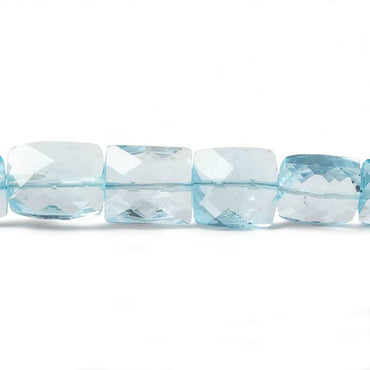 10x7-15x9mm Sky Blue Topaz faceted rectangle beads 7.5 inch 18 pieces (ONLINE ORDER ONLY)