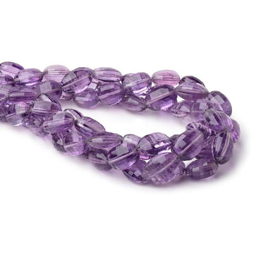 10x7-16x12mm Amethyst Checkerboard Faceted Ovals 16.5 inch 30 Beads (ONLINE ORDER ONLY)