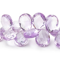 10x7-16x12mm Pink Amethyst Faceted Pear 8 inch 53 Beads AAA (ONLINE ORDER ONLY)