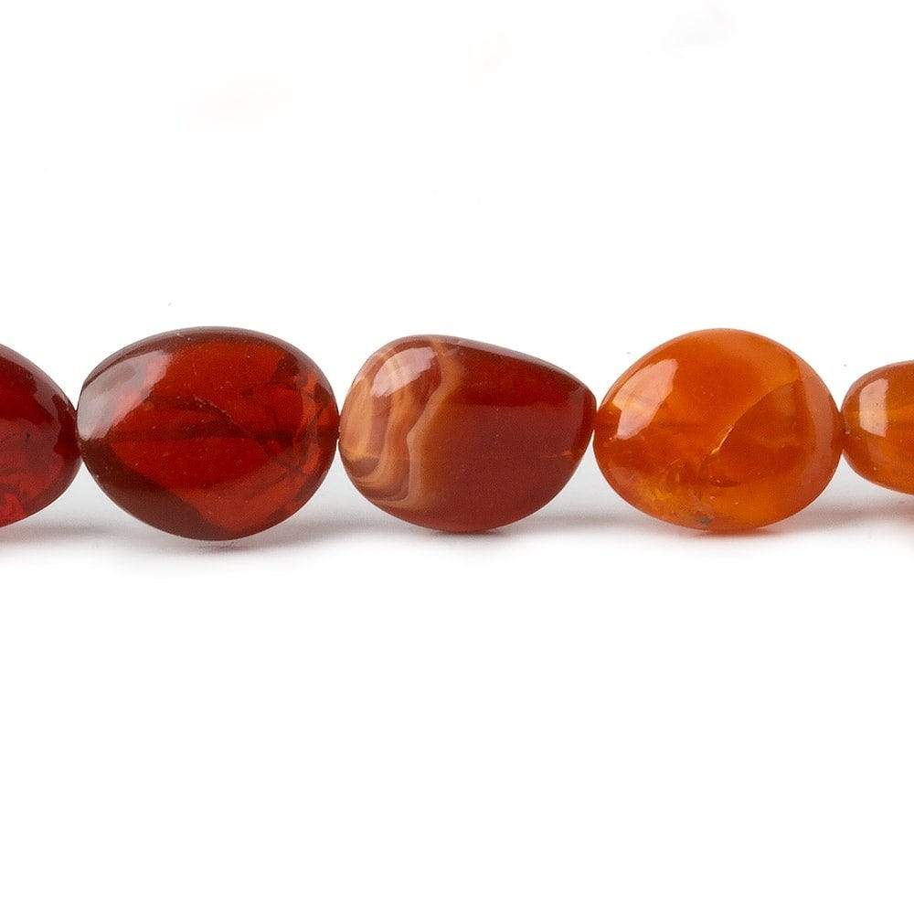 10x7-18x10mm Fire Opal Plain Nugget Beads 17 inch 32 pieces (ONLINE ORDER ONLY)