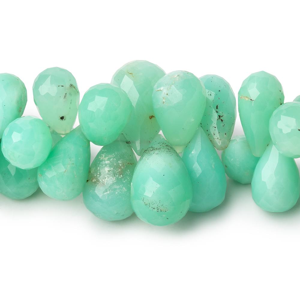 12x7-16x11mm Chrysoprase Faceted Tear Drop Beads 8 inch 68 pieces (ONLINE ORDER ONLY)
