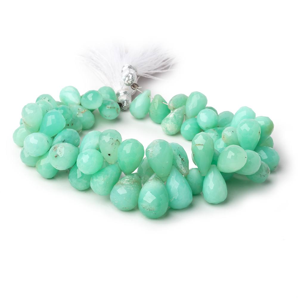 12x7-16x11mm Chrysoprase Faceted Tear Drop Beads 8 inch 68 pieces (ONLINE ORDER ONLY)
