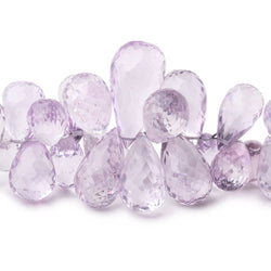 10x7-21x11mm Pink Amethyst Faceted Tear Drop Beads 8 inch 67 pieces AAA (ONLINE ORDER ONLY)