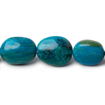 10x7-21x16mm Peruvian Blue Opal with Matrix plain oval nugget beads 19 inch 36 pcs A (ONLINE ORDER ONLY)