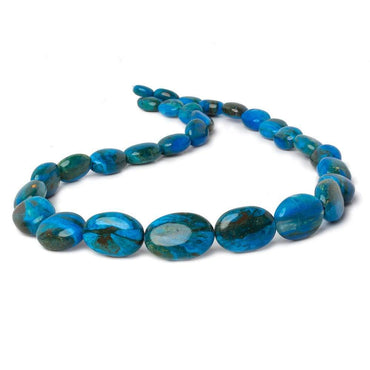 10x7-24x17mm Peruvian Blue Opal with Matrix plain oval nugget beads 19 inch 30 pieces AA (ONLINE ORDER ONLY)