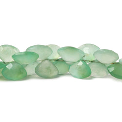 10x8-10x12mm Chrysoprase Faceted Fans 7.5 inch 53 beads (ONLINE ORDER ONLY)