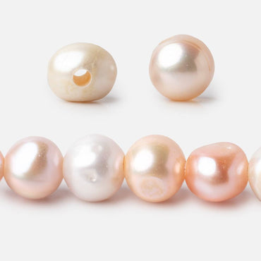 10x8-11x10mm Tri-Color Baroque 2.5mm Large Hole Pearls 15 inch 40 beads (ONLINE ORDER ONLY)