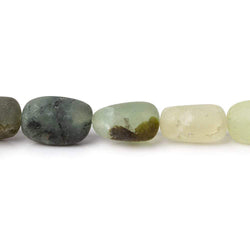 10x8-11x8mm Matte Prehnite tumbled plain nuggets 12 inch 27 beads AA (ONLINE ORDER ONLY)