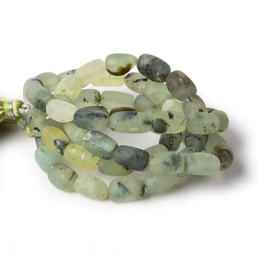 10x8-11x8mm Matte Prehnite tumbled plain nuggets 12 inch 27 beads AA (ONLINE ORDER ONLY)
