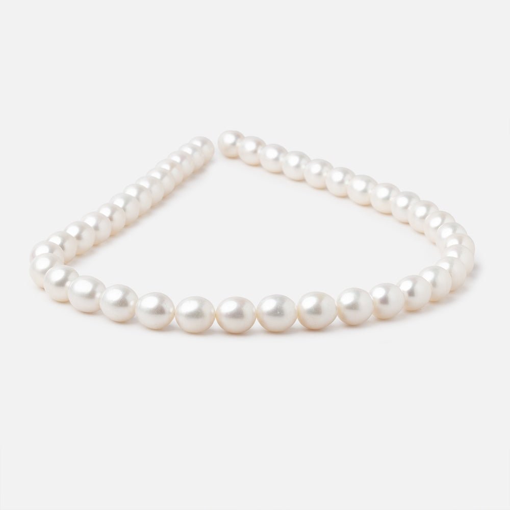 7.5x9mm Creamy Straight Drill Oval Freshwater Pearls 16 inch 40 Beads (ONLINE ORDER ONLY)