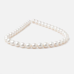 7.5x9mm Creamy Straight Drill Oval Freshwater Pearls 16 inch 40 Beads (ONLINE ORDER ONLY)