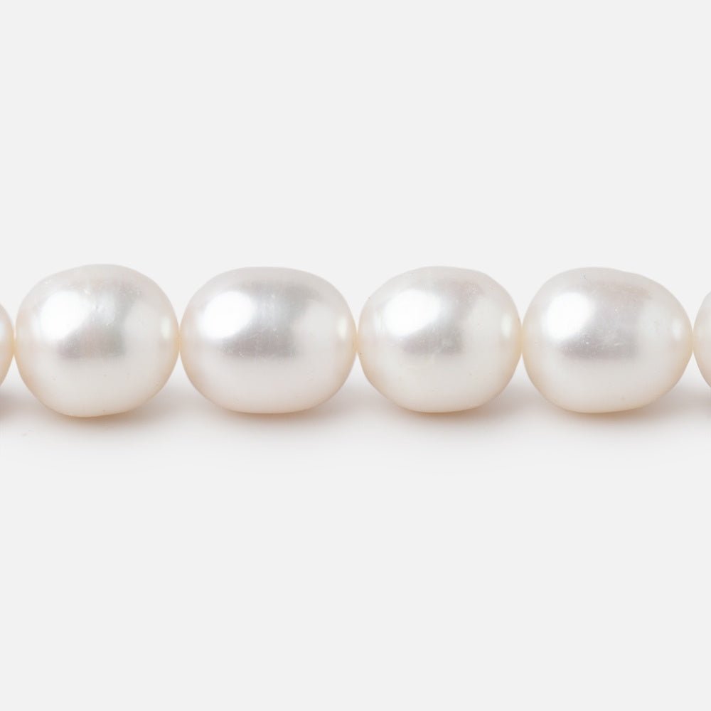 7.5x9mm Creamy Straight Drill Oval Freshwater Pearls 16 inch 40 Beads (ONLINE ORDER ONLY)