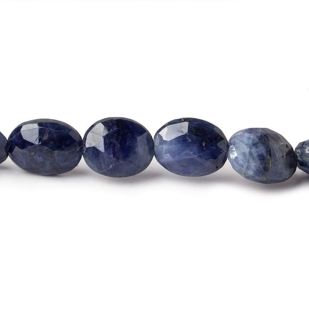 12x10mm Shaded Blue Sapphire Faceted Oval Beads 16 inch 33 pieces A (ONLINE ORDER ONLY)