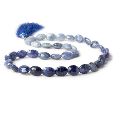 12x10mm Shaded Blue Sapphire Faceted Oval Beads 16 inch 33 pieces A (ONLINE ORDER ONLY)