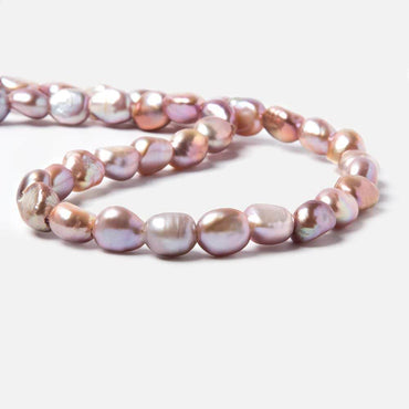 10x8-11x9mm TriColor Baroque 2.5mm large hole Pearls 15 in. 39 pcs (ONLINE ORDER ONLY)