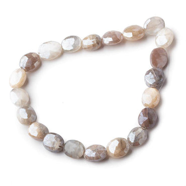 10x8-12x10mm Mystic Multi Moonstone faceted oval beads 9 inch 21 pieces (ONLINE ORDER ONLY)