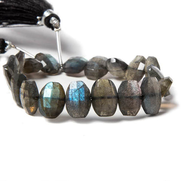 10x8-12x8mm Labradorite side drilled Faceted Cushion Beads 7 inch 20 pieces (ONLINE ORDER ONLY)