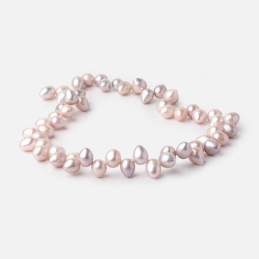 10x8-12x9mm Ballet Pink Top Drill Baroque Freshwater Pearls 15.5 inch 55 Beads (ONLINE ORDER ONLY)