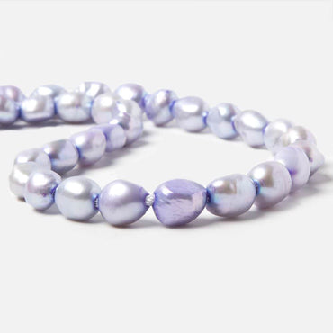 10x8-12x9mm Ice Violet Baroque 2.5mm large hole Pearls 15 in. 35 pcs (ONLINE ORDER ONLY)