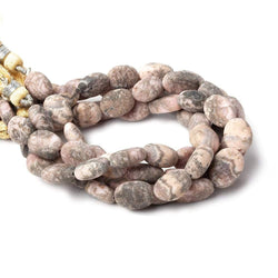 10x8-13x10mm Matte Chocolate Rhodochrosite plain ovals 7.5 inch 16 beads A (ONLINE ORDER ONLY)