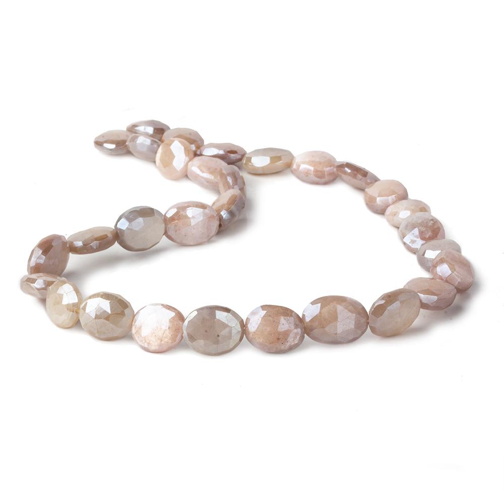 10x8-13x10mm Mystic Peach Buff Moonstone faceted ovals 14 inch 26 beads (ONLINE ORDER ONLY)