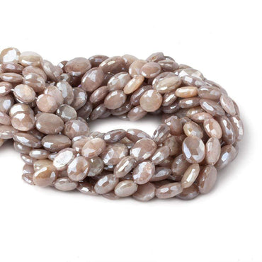 10x8-13x10mm Mystic Peach Buff Moonstone faceted ovals 14 inch 26 beads (ONLINE ORDER ONLY)
