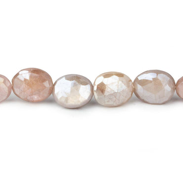 10x8-13x10mm Mystic Peach Buff Moonstone faceted ovals 14 inch 26 beads (ONLINE ORDER ONLY)