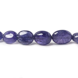 10x8-13x10mm Tanzanite plain nugget beads 17 inch 39 pieces AA Grade (ONLINE ORDER ONLY)
