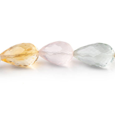 10x8-13x8mm Multi Gem Faceted Tear Drop Beads 14.5 inch 30 pieces AAA (ONLINE ORDER ONLY)