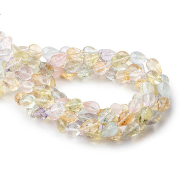 10x8-13x8mm Multi Gem Faceted Tear Drop Beads 14.5 inch 30 pieces AAA (ONLINE ORDER ONLY)
