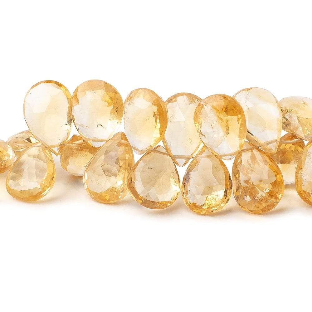 10x8-13x9mm Citrine Faceted Pear Beads 7.5 inch 51 pieces (ONLINE ORDER ONLY)