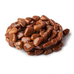 10x8-14x11mm Mexican Brown Fire Opal plain nugget beads 18 inch 32 pieces (ONLINE ORDER ONLY)