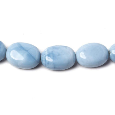 10x8-15x11mm Owyhee Denim Blue Opal plain nugget beads 17 inch 37 pieces (ONLINE ORDER ONLY)