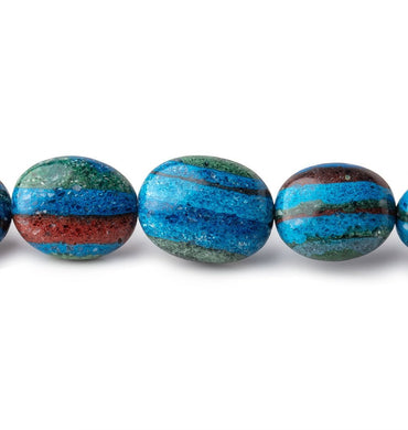 10x8-15x12mm Rainbow Calsilica Plain Oval Beads 16 inch 35 pieces (ONLINE ORDER ONLY)
