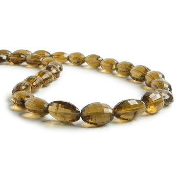 10x8-16x11mm Whiskey Quartz checkerboard faceted ovals 16 inch 33 Beads (ONLINE ORDER ONLY)