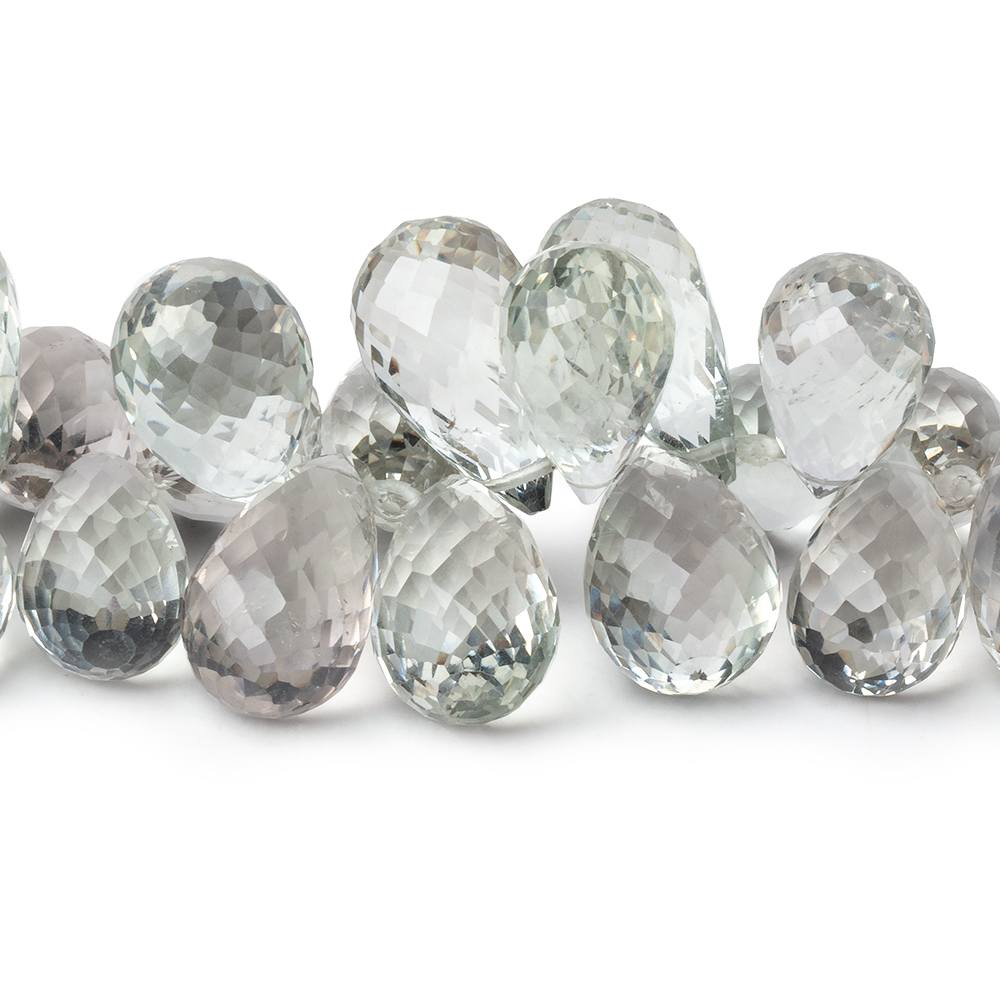 10x8-17x10mm Prasiolite Faceted Tear Drop Beads 8 inch 58 pieces AAA (ONLINE ORDER ONLY)