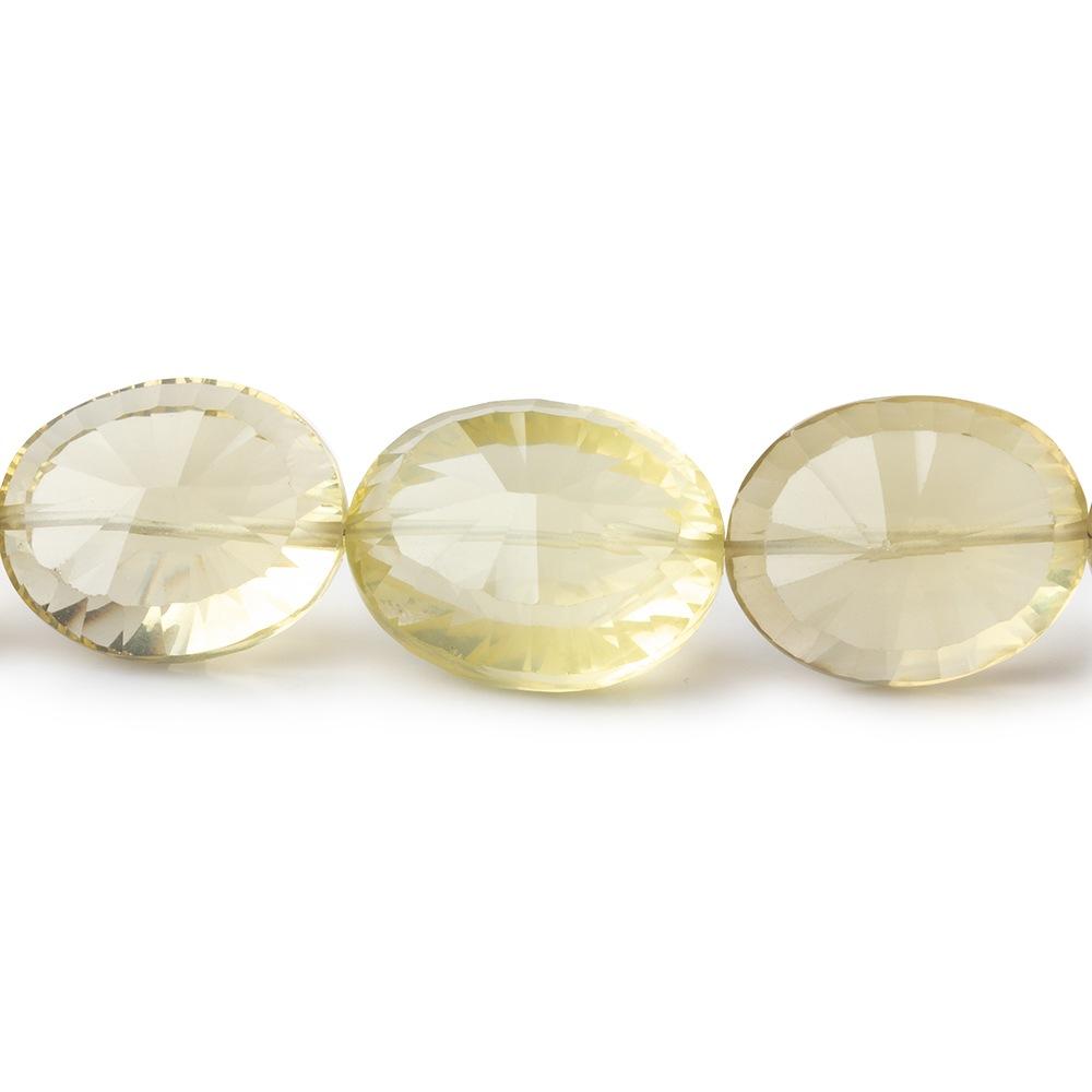 10x8-17x13mm Lemon Quartz Concave Faceted Oval Beads 16 inch 29 pieces AAA (ONLINE ORDER ONLY)