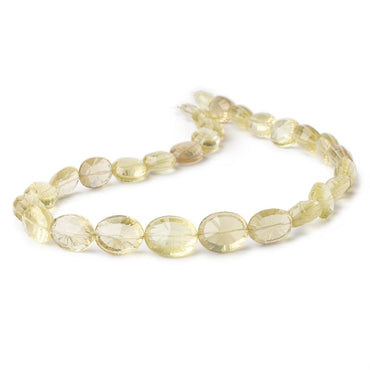 10x8-17x13mm Lemon Quartz Concave Faceted Oval Beads 16 inch 29 pieces AAA (ONLINE ORDER ONLY)