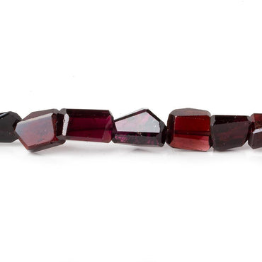 10x8.5-12.5x9mm Garnet Faceted Nugget Beads 10 inch 24 pieces A (ONLINE ORDER ONLY)
