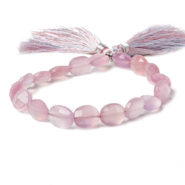 10x8mm-13x10mm Pink Lilac Chalcedony Faceted Oval Beads 8 inch 18 pieces (ONLINE ORDER ONLY)