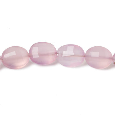 10x8mm-13x10mm Pink Lilac Chalcedony Faceted Oval Beads 8 inch 18 pieces (ONLINE ORDER ONLY)