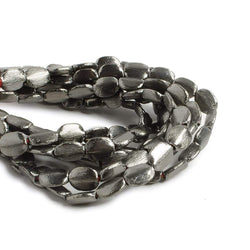 10x8mm Black Gold plated Brushed Oval Beads 8 inch 20 pieces (ONLINE ORDER ONLY)