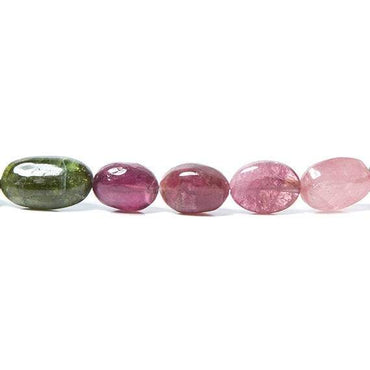 10x8mm Multi Color Tourmaline Tumbled Nugget (ONLINE ORDER ONLY)