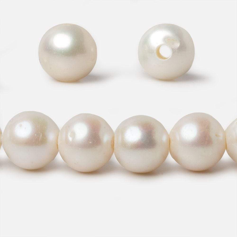 10x9-11x10mm Off White Baroque 2.5mm Drill Hole Freshwater Pearls 17 pcs (ONLINE ORDER ONLY)